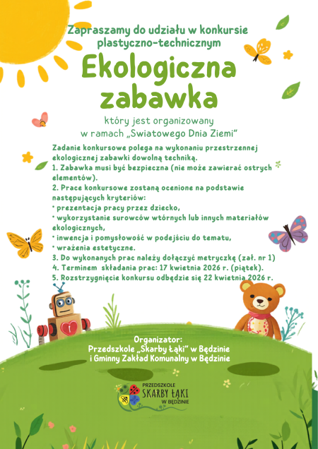 Konkurs Plastyczno-Techniczny „EKOLOGICZNA ZABAWKA” 